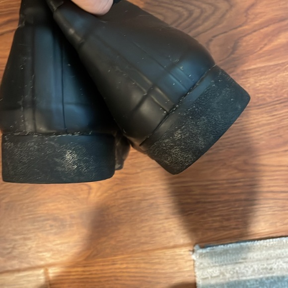 Black Hunter rubber and fabric tall boots, sz 7 gently used - Picture 8 of 8